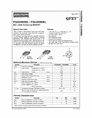 DataSheet FQU20N06L pdf